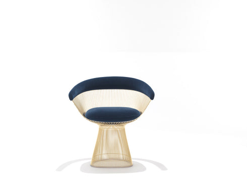 Knoll Platner Side Chair Gold Plated